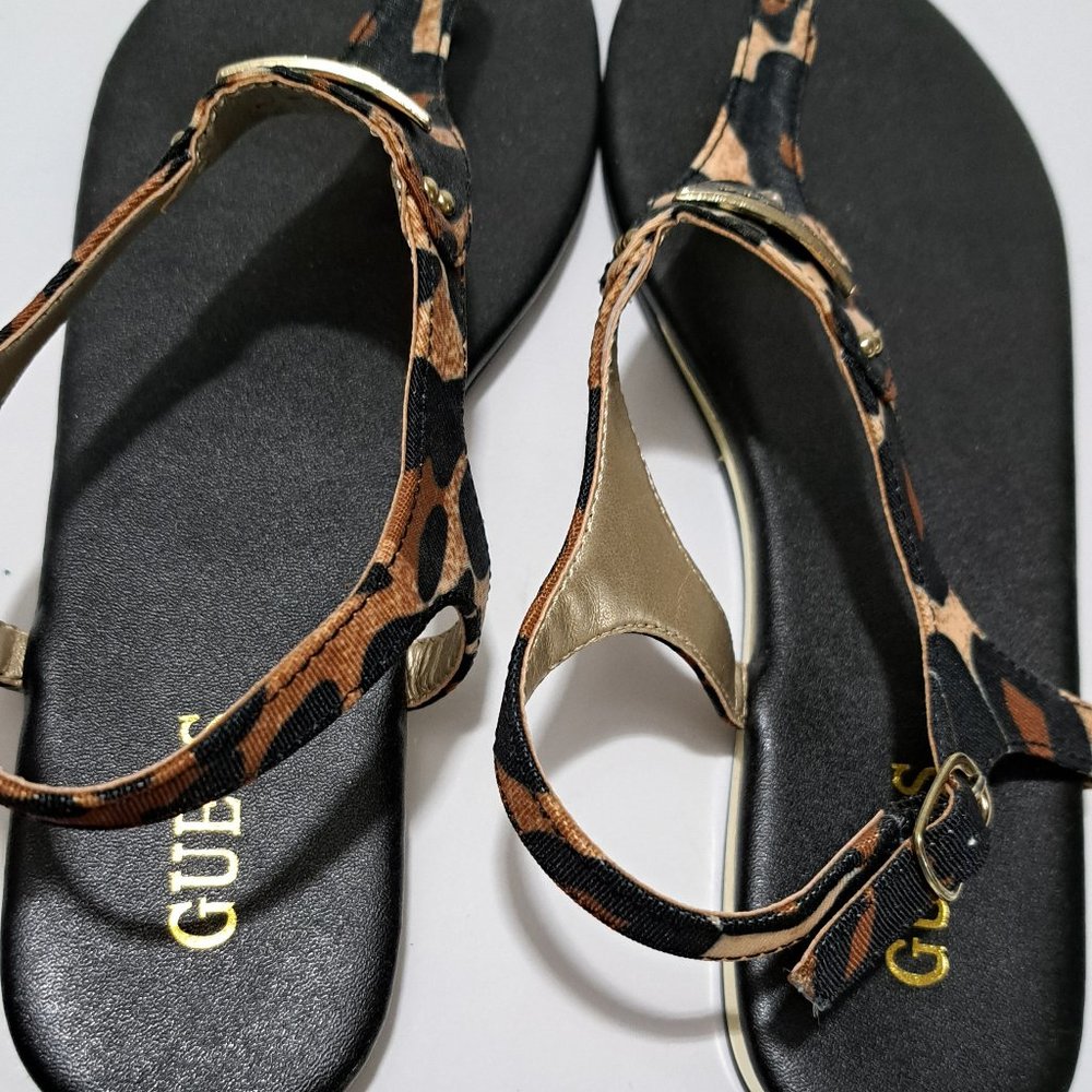 Guess t-strap sandals leopard - Picture 2 of 5